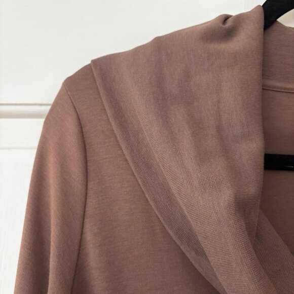 Peruvian Connection Milk Chocolate Cowl Neck Sweater Blouse Size Medium Pima - Picture 4 of 9